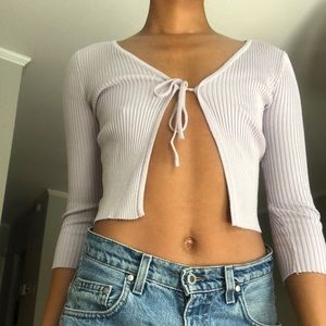 Lavender tie-top